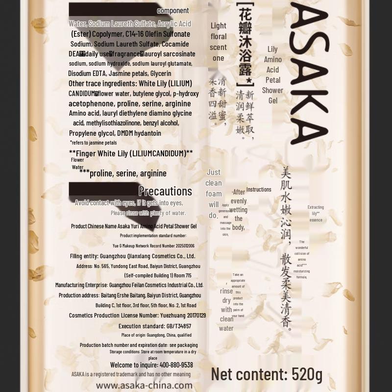 Shallow Fragrance Petal Shower Gel Combo