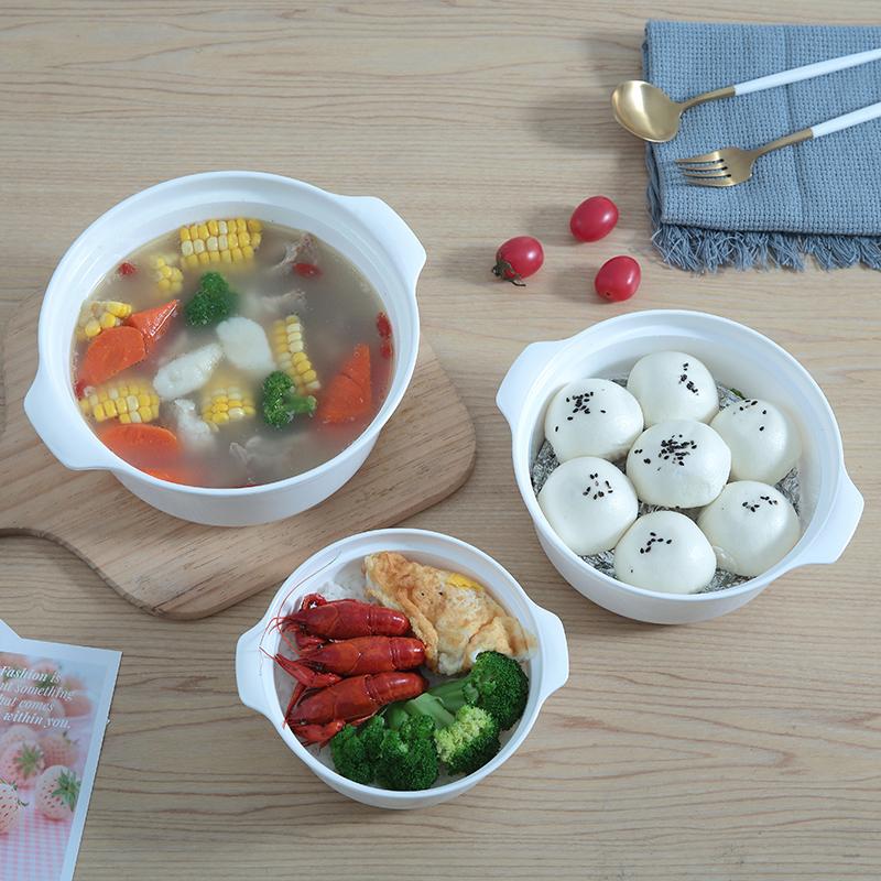 Microwave Oven Special Box Heated Soup Pot RiceSteamed Hot SteamedBuns with Lid Eco-friendly FoodGrade KitchenTool
