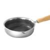 Non Stick 316 Stainless Steel Frying Pan Grill Pan for Outdoor Camping Picnic Home Kitchen