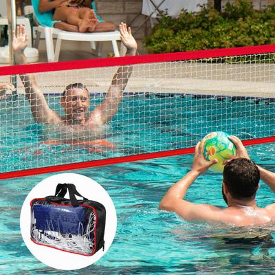 Basenowa Siatka do Siatkówki Wodnej Przenośna Gra Wodna Siatkówka Zabawka Regulowany Sprzęt Sportowy na Tenis Plażową Imprezę Rodzinę Dzieci
