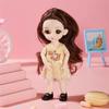 16cm BJD Puppe Mode Prinzessinnenpuppe Figur 1/12 Maßstab DIY Beweglich 13 Gelenke mit Kleidung und Schuhen Glückliches Mädchen Geschenk Kinderspielzeug