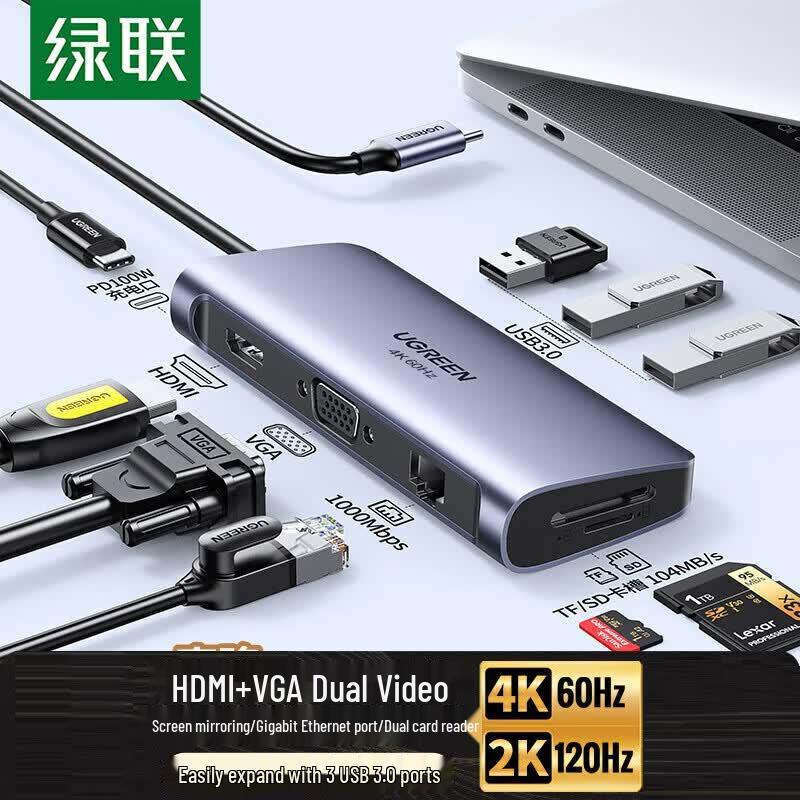 UGREEN USB-C 9-in-1 Multiport Docking Station