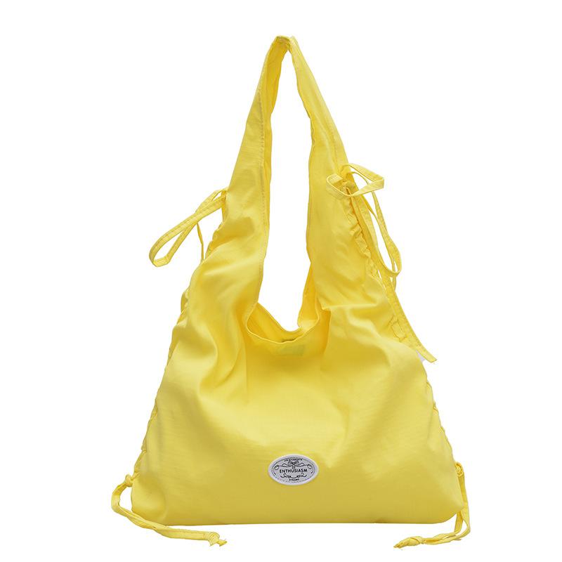 Women s Bow Bag Large Capacity Tote Bag Commuter Hand Shoulder Bag жёлтый