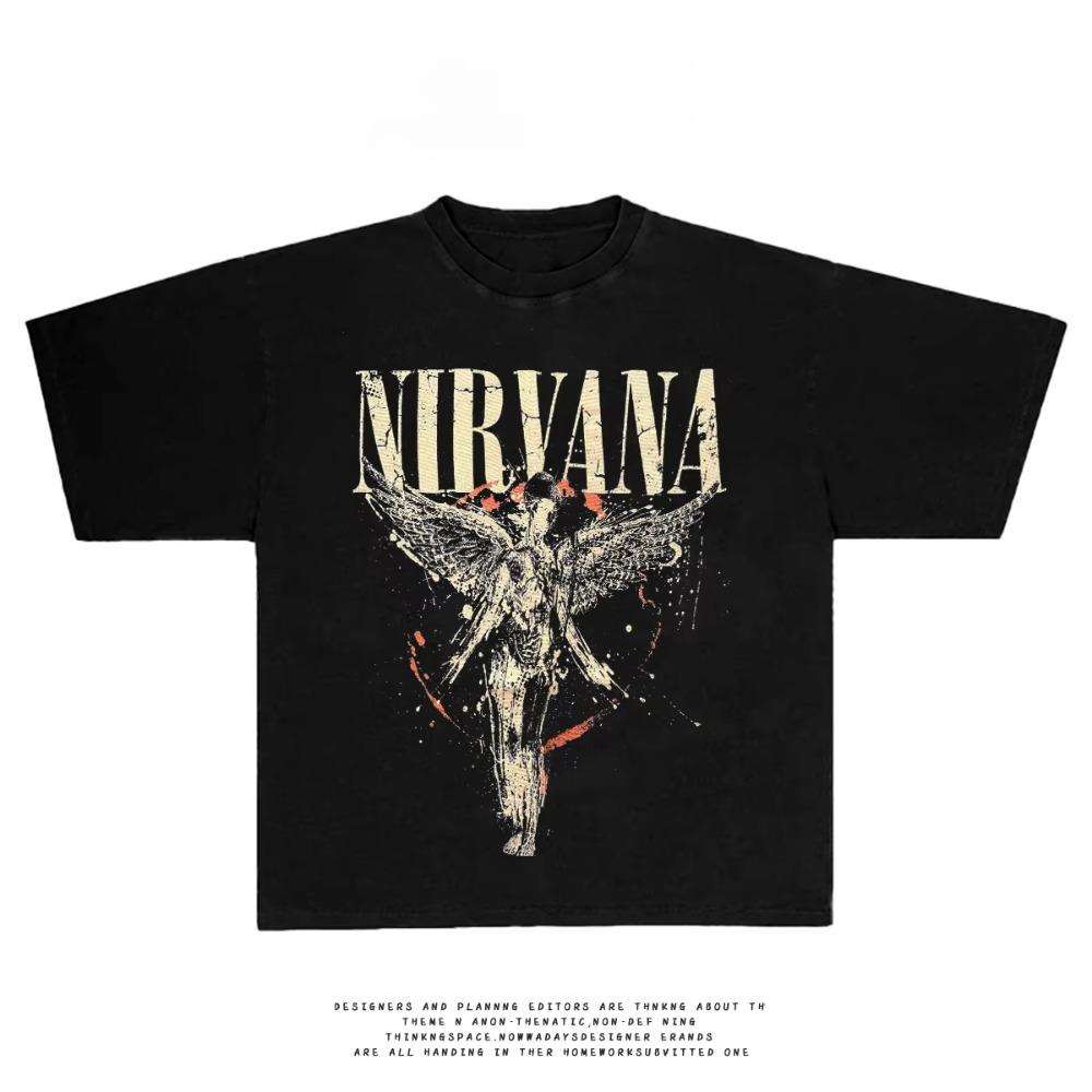 Summer 2025 Print Vintage Look Cool Vintage Street Men's High Quality Fashion Short-sleeved T-shirt