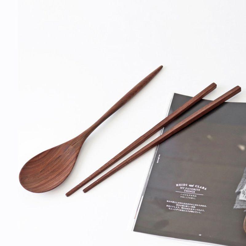 Kamomekitchen naturalny orzech włoski smukła rączka narzędzie kuchenne 4 rodzaje