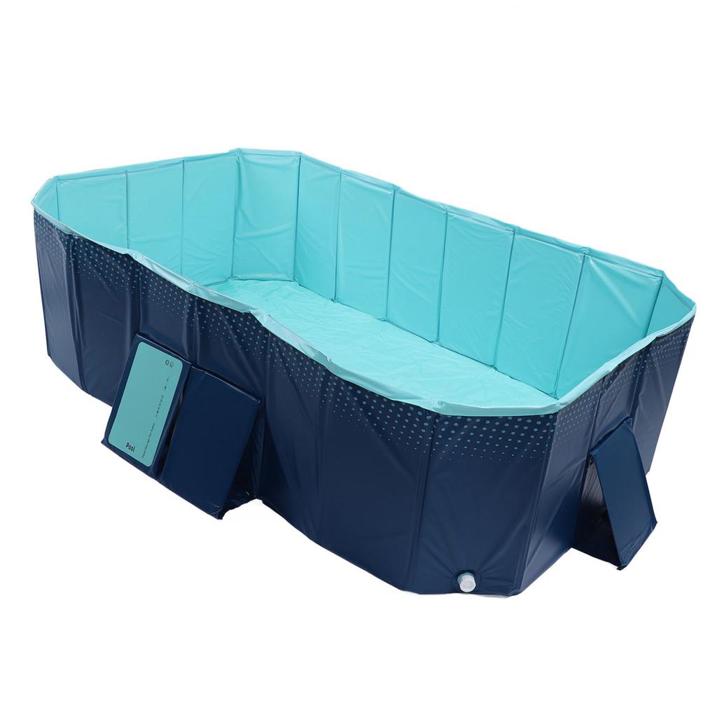 Foldable Pool Non Inflatable Thickened Wear Resistant Portable Swimming Pool for Outdoor Backyard