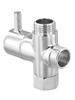 Equipment Supply Diverter Valve Replacement Rotating joint Shower Head T-Adapter 3 Ways Chrome Plated Brass Faucet