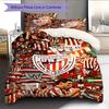 Bilbao logo Patrón Juego de Ropa de Cama Colcha Colcha Funda de Almohada Decoración del Hogar Regalo de Cumpleaños (1 * funda nórdica + 2 * fundas de almohada, sin núcleo)