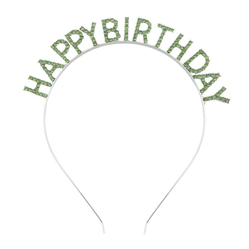 Birthday Party Headwear Headband Female Letters Happy Birthday Happy Birthday Headband Women's Headband