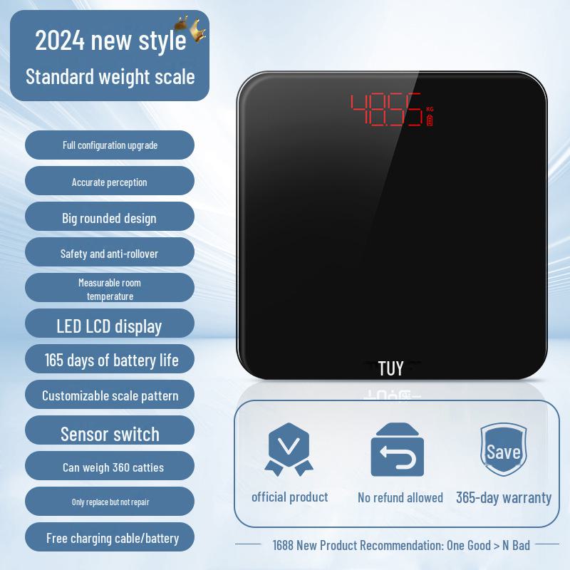 Rechargeable High Precision Body Weight Scale - Hetang Electronic Weighing Scale for Home Use
