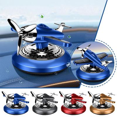 Solar Car Air Freshener Automatic Rotation Aromatherapy Propeller Auto Styling Aromatherap Deco L2H1