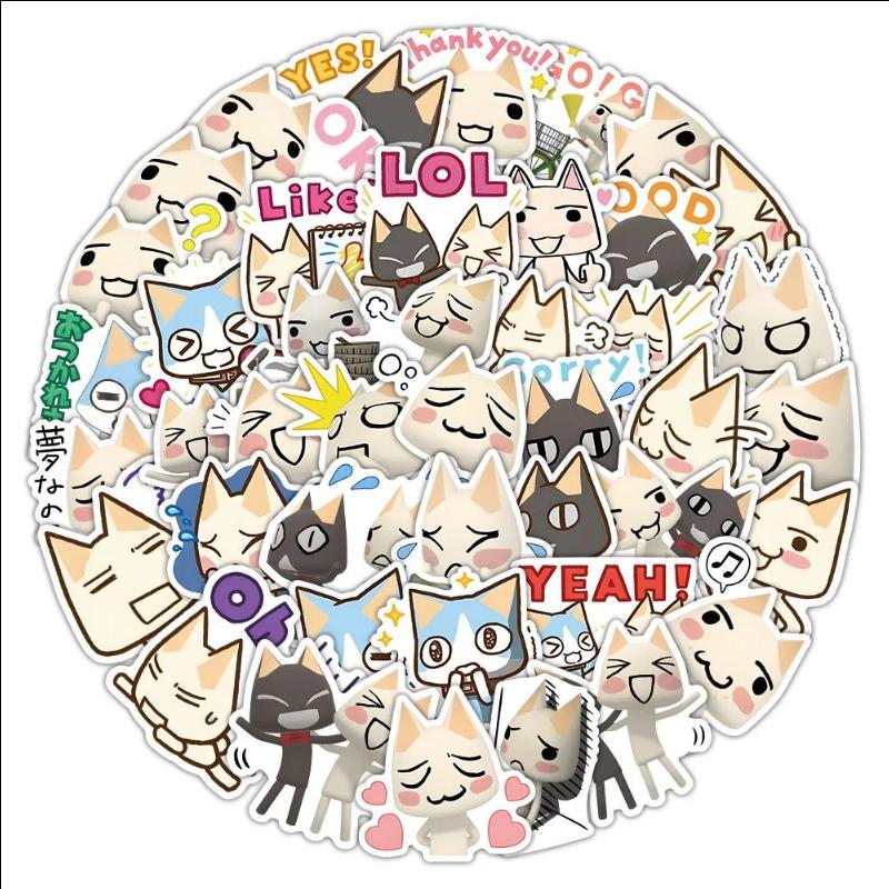 10/30/50Pcs Cute Inoue Toro Stickers Cartoon Cat Meme Sticker Funny Graffiti Decals Luggage Laptop Phone Guitar Bike Kids Toys