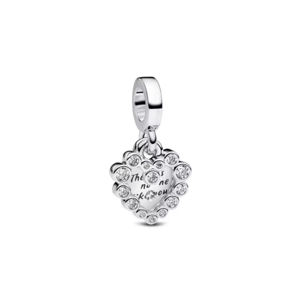Newcopper Grandpa Grandma Love, Heart-Shaped Bead Pendant Suitable For European Original Bracelet Diy Exquisite Jewelry