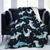 Hammerhead Shark Soft Fleece Throw Blanket Cozy Bed King Size for Kids Teens Adults Couch Bed Travel Camping