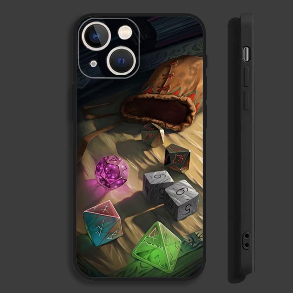 

Game D-Dungeons D-Dragons D-DND Phone Case For iPhone 16,15,14,13,12,11,Pro,Max,Plus,Mini,X,XS,XR,8,7,6,S,SE Soft Black Case iPhone11
