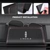 Car Seat Side Organizer Leather Hanging Storage Elastic Pockets For Lincoln Mondeo MKZ MKX Aviator Navigator Continental Corsair bsy5