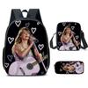 Taylor Swift Themed Kids School Backpack Set Elementary Students Oxford Fabric Breathable Lightweight With Padded Straps