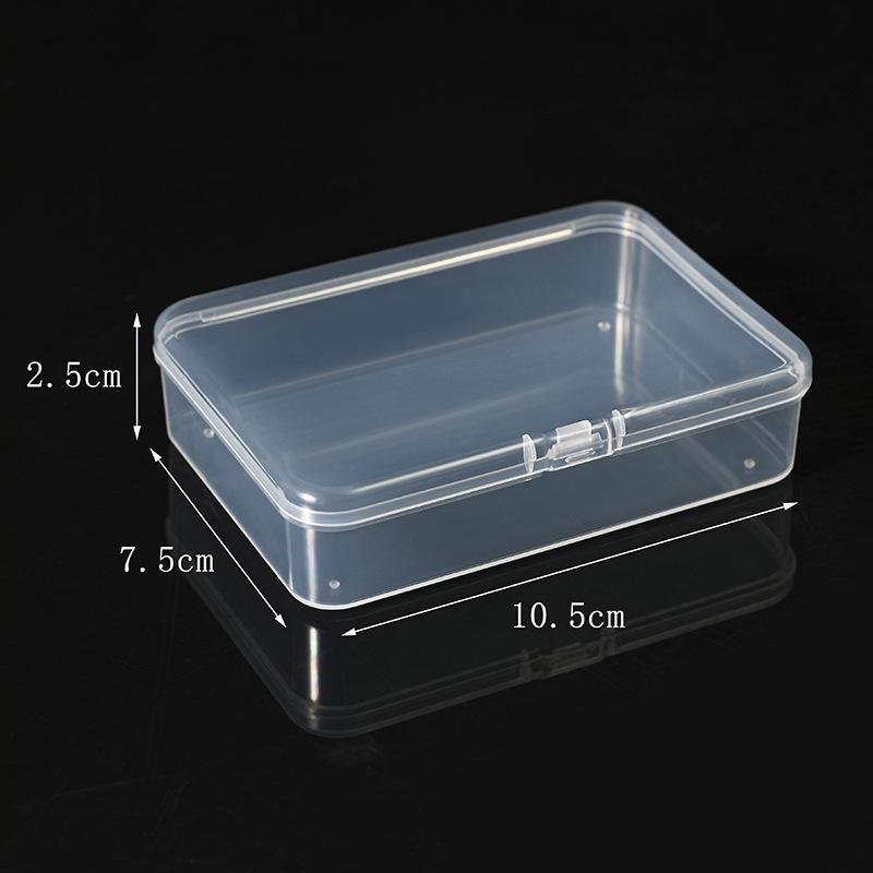 

10.5 Rectangle Flip Storage Box Business Card Bank Card Playing Card Dust Storage Band-Aid Plastic Packaging Box nude