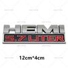 1Pc Metal Hemi 5.7 Liter Logo Badge Emblem Rear Trunk Decal Car Stickers For Charger Dart Durango Caliber Journey Accessories
