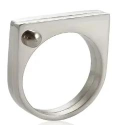 Glänzende Kristall High-End Anlaufgeschützte Mode Geometrische Offene Vergoldete Edelstahlringe für Damen Ehering Schmuck Geschenke