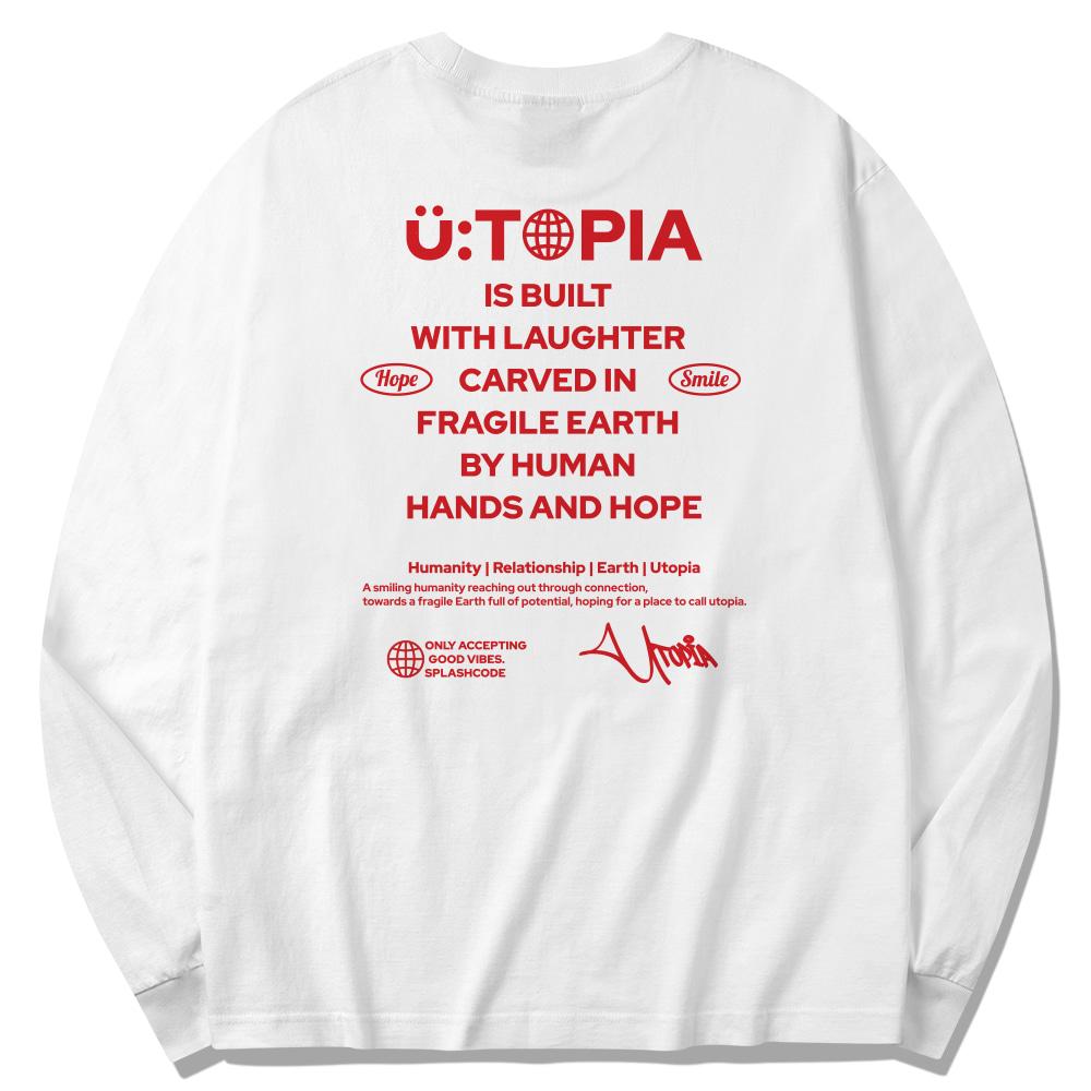 Seupeullaesikodeu Long Sleeve White - Utopia Red