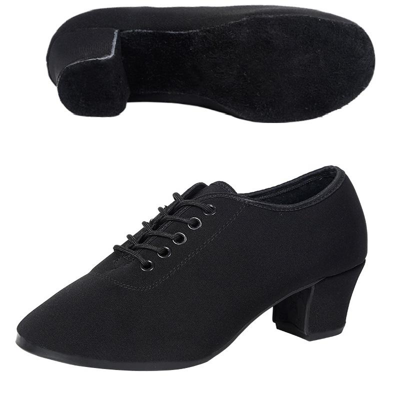 Comfort Latin Dance Shoes Woman Teacher Adult Oxford Shoes Modern Square Ballroom Canvas Women Shoes Comfortable Sneakers Female