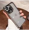 Applicable To Apple 17ProMax Electroplated Four-corner Anti-drop Mobile Phone Case iPhone16 All-inclusive 14/15 Transparent Soft Case
