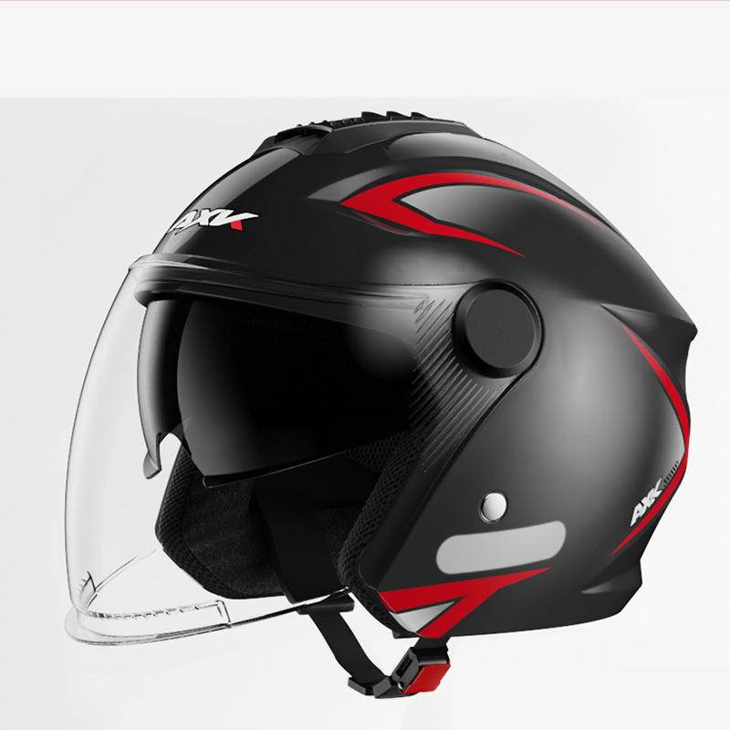 3/4 Open Face Motorcycle Scooter Helmet Street Bike Racing Helmet