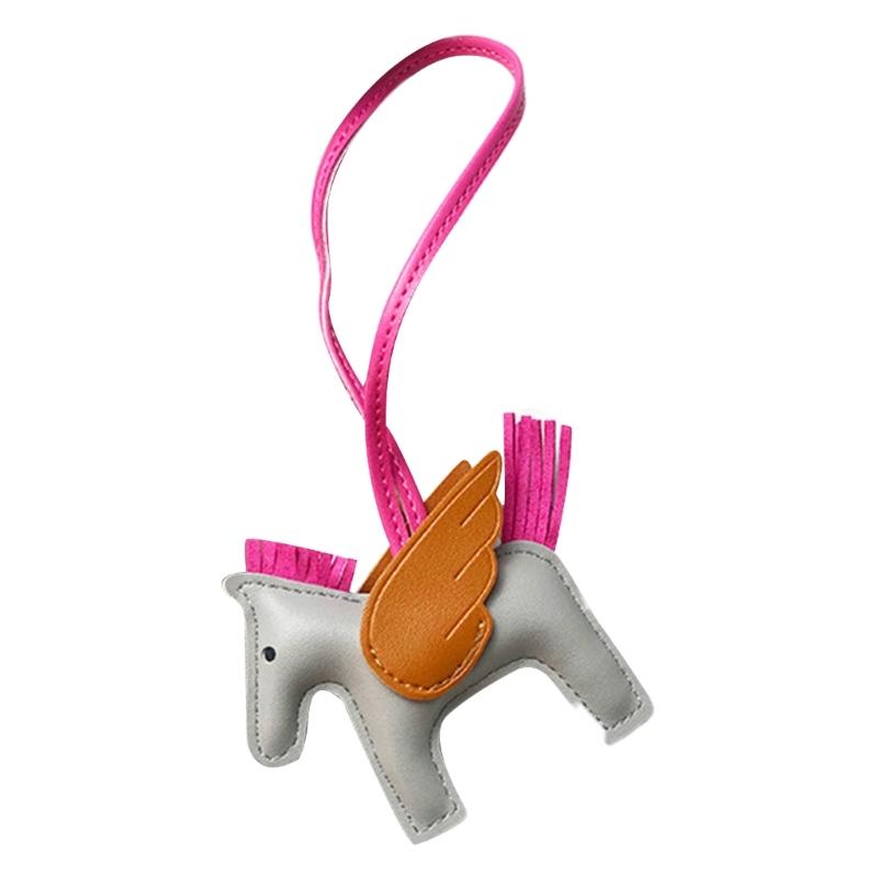 Cute Angel Wing Horse Keychain Pendant for Women Girls Fashionable Mini Horse Shape Bag Charm Oranemnt for Handbags