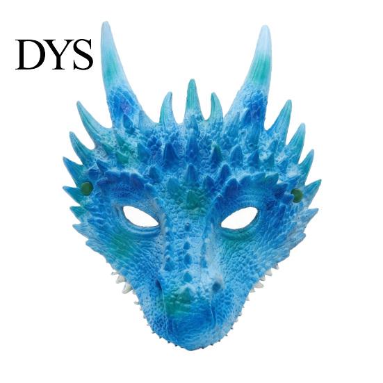 Adjustable Strap Party Costume Dragon Masque for Adults, Halloween Cosplay 3D Simulation Thorn Face Shield Full Festival, Carnival Masquerade