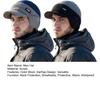 1/2Pcs Men Hat Sleek Color Block Knit Earflap Hat with Stretch-Fit Elastic Warm Thick Winter Hat Cold Weather Outdoor Winter Skiing Hiking Headwear
