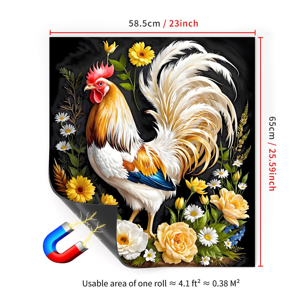 65X58.5Cm Household Dishwasher Magnetic Sticker Kitchen Home Refrigerator Magnetic Sticker