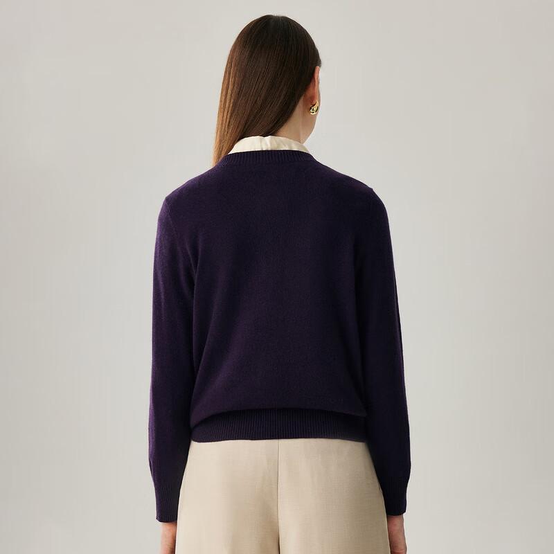 Zhaojun Women's Floral Cashmere Knit Cardigan