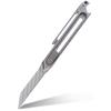 Titanium Alloy Sliding Blade Knife Multitool Bottle Opener Utility knife with 10PCS Replace Blades Keychain Waist Clip Tool