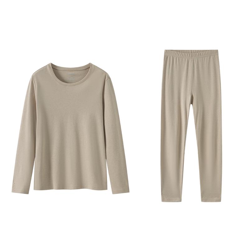 

Женский термокомплект Yiershuang из 100% хлопка с антибактериальной обработкой 7A 2XL (140-160 lbs)