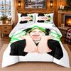 Billie Eilish Pattern Bedding 3Pcs Set Bed Sheet And Pillowcases For Indoor Bedroom