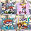 Cartoon R-Rugrats Anime Pillow Case Fashion Square Pillowcase Bedroom Sofa Room Ins Decoration Leisure
