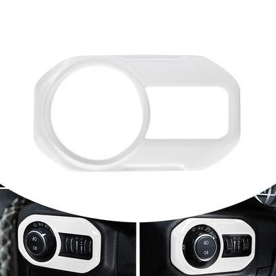 Car Headlight Lamp Switch Button Decoration Cover Trim Stickers for Jeep Wrangler JL 2018-2025, for Jeep Gladiator JT 2020-2025