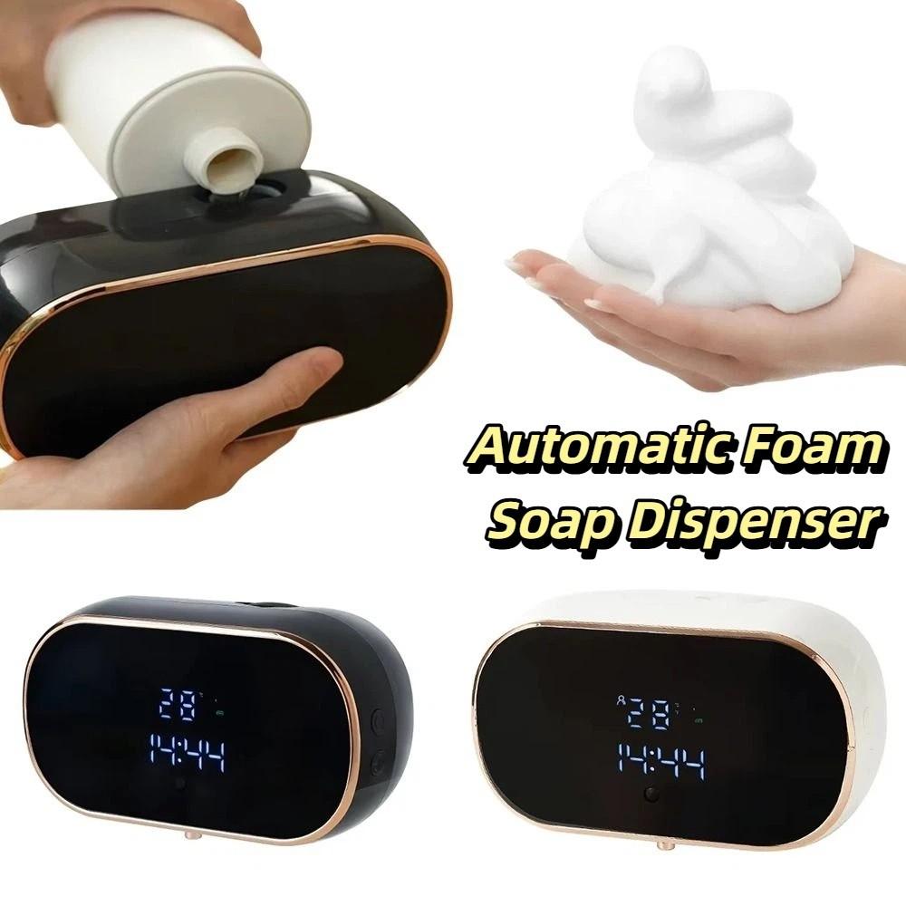 Rechargeable Automatic Foam Soap Dispensers ABS Material Touchless Soap Dispenser  Bathroom Use