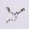 5pcs/lot Fit 1-5mm Leather Cord Clips Stainless Steel Extender Chain Lobster Clasp Connector For DIY Jewelry Making Bracelet