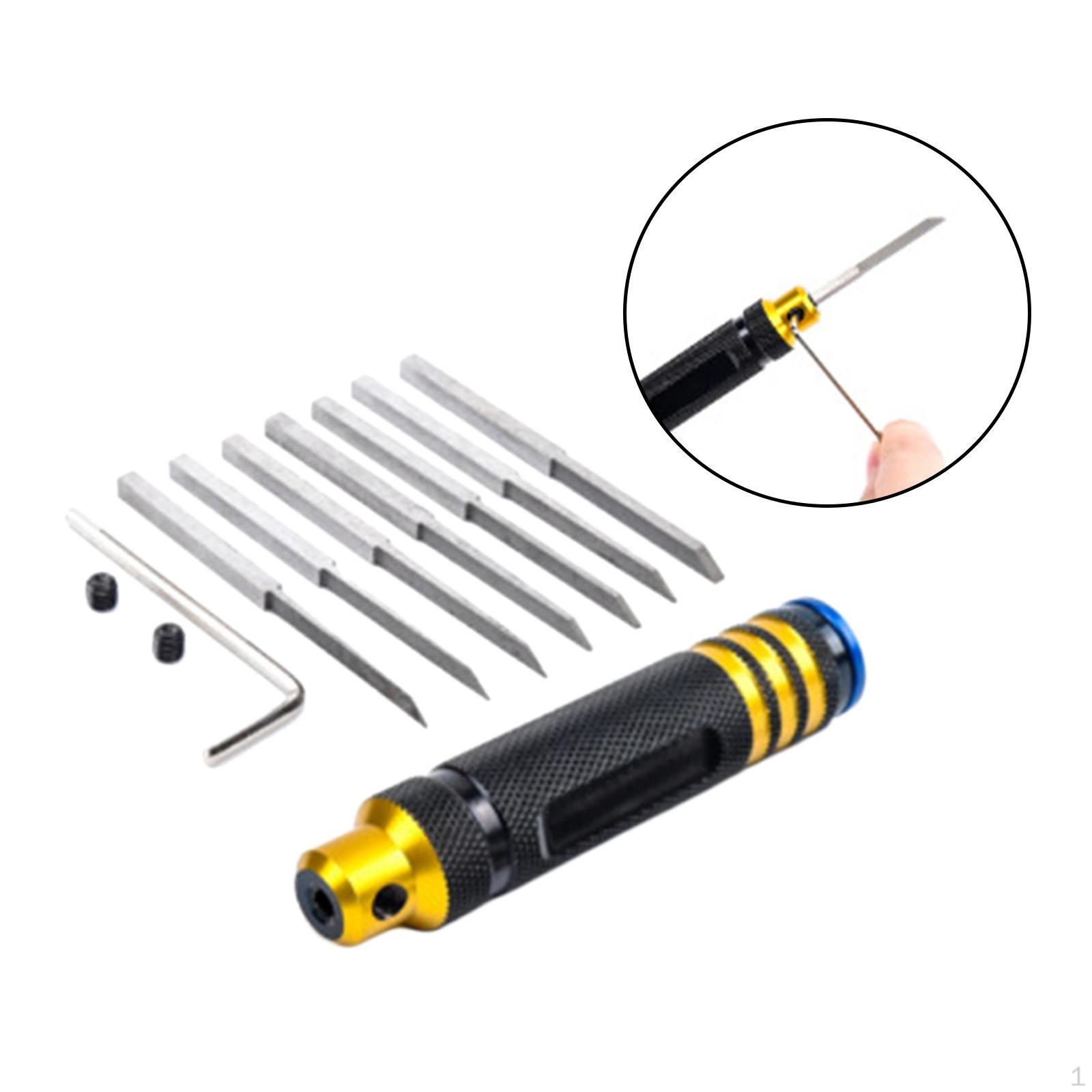 Model Scriber Scribe Line Detail Engraving 0.1/0.2/ 0.4/ 0.6/ 0.8/ 1.0/2.0mm Cutting Tool Precision
