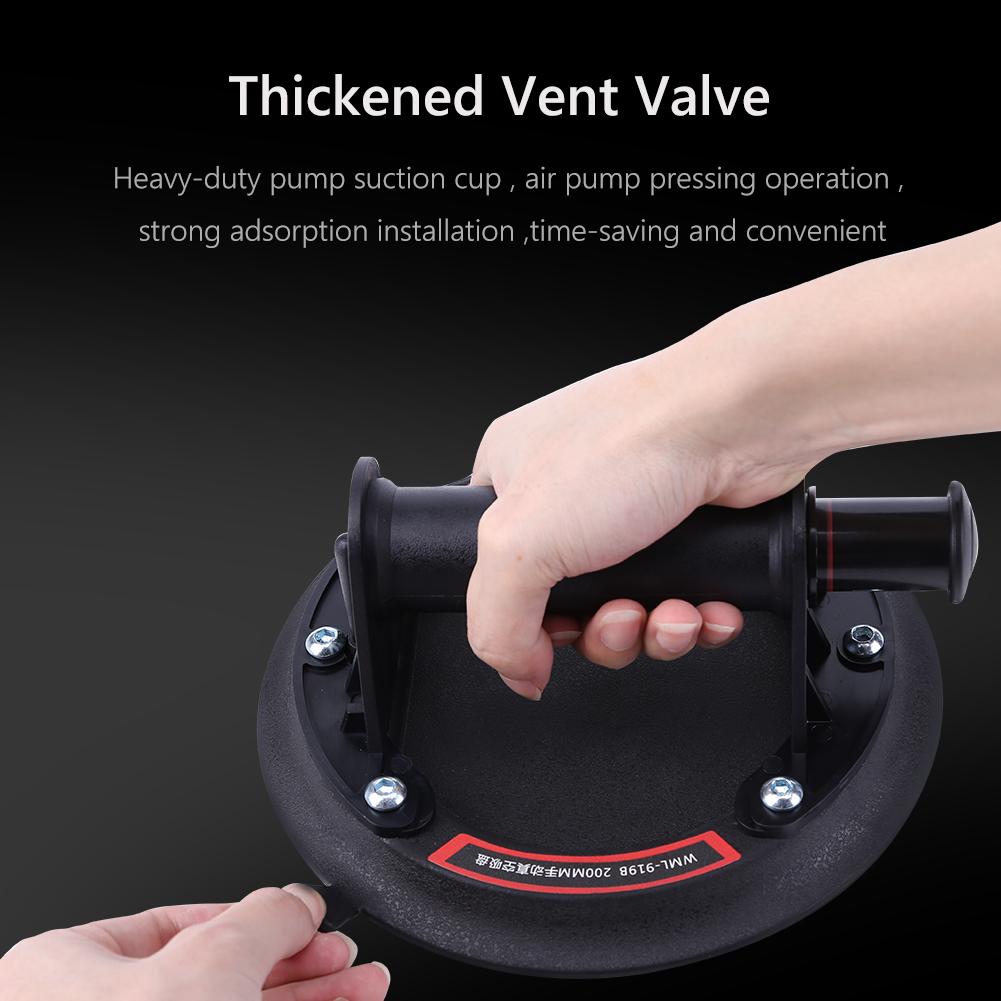 Portable Air Pump Suction Cup with Plastic Handle Air Pumps Suction Cup Large Bearing Capacity ABS for Powerful Heavy-Duty Glass