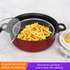 Deep Fry Pot with Lid Apartment Stainless Steel Fryer Mesh Basket Nonstick Pots Chip Pan Cooking Tool Cookware 24cm 0 5mm