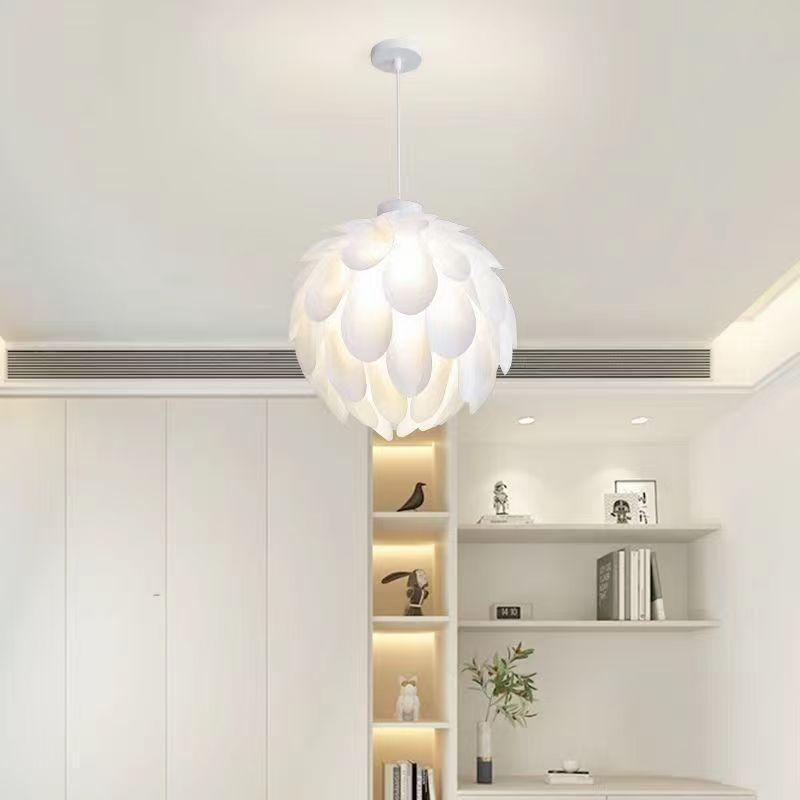 Pinecone Flower Ball Bedroom Living Room Pendant Light Lampshade Minimalist Style PP Petal Restaurant Bar Counter Pendant Light Cover