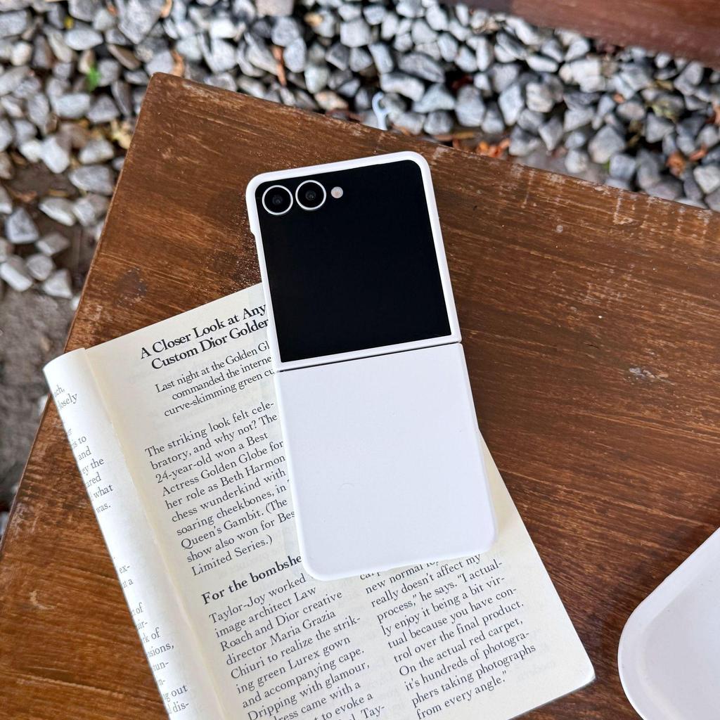 Samsung Z Flip7 Soft Silicone Case: Fits Flip6/5, Ultra-Thin, Solid Color, Skin-Feel Protective Cover