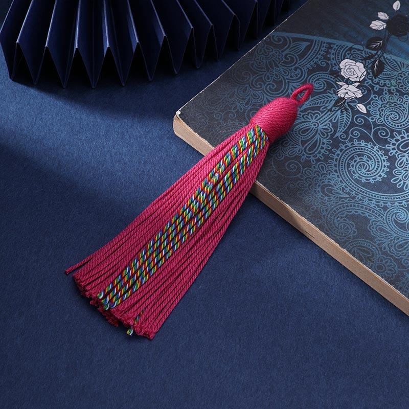 Tibetan Style Handmade Cotton Thread Tassel Ethnic Craft Clothing Accessories Pendant DIY Traditional Handmade Hanging Ornament