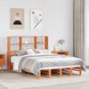 VidaXL Bunk Bed Without Mattress Brown Wax 140x190cm Solid Wood, Bed, Bedroom Furniture, Bed with 3323949