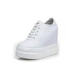 Spring Genuine Leather Increased Women's Shoes 11cm Fashion Classic Casual Shoes Original Korean Version Heels Autumn Sneakers