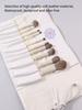 Fashion Dust-proof Makeup Brush Strap Bag Multi-functional Folding Storage Bag Travel Touch Up Bag Can Hold 12-18 Makeup Brushes