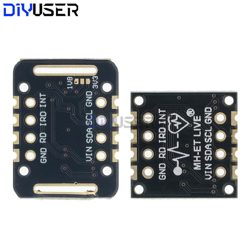 MAX30102 MAX30100 Heart Rate Blood Oxygen Sensor I2C Interface Compatible with Arduino ESP32 Raspberry Pi for DIY Health Monitor